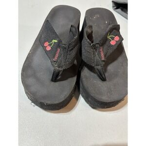 VTG Y2K Soda Platform Sandals‎ W/cherries 7.5